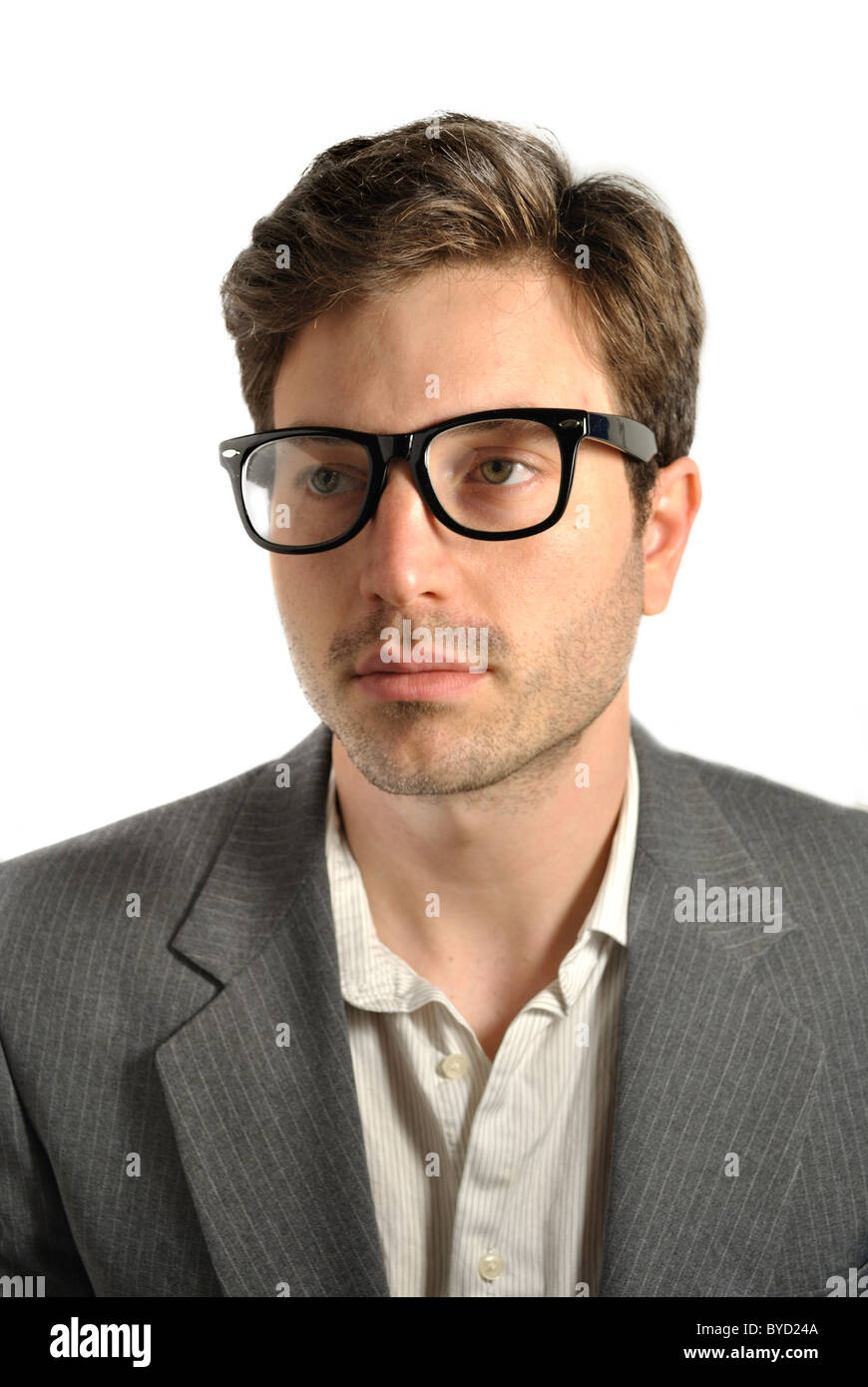 Porträt eines Mannes mit Brille. Stockfoto