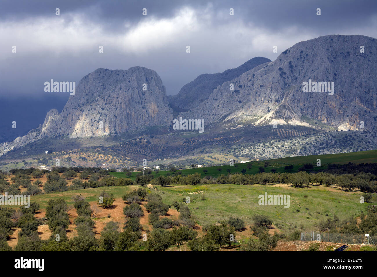 Berge in der Region von Andalusien, Spanien, Europa, Andalusien, Andalusien, andalusische, andalusischen Axarquia, Stockfoto