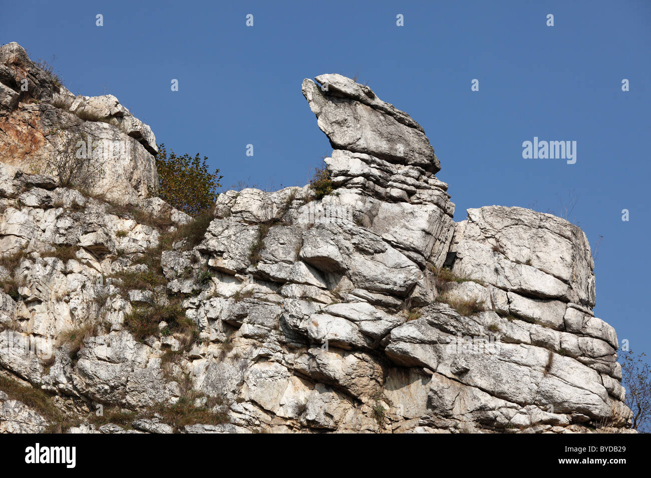 Teufelsmauer Felsformation, Spitz, Wachau, Waldviertel, Niederösterreich, Österreich Stockfoto