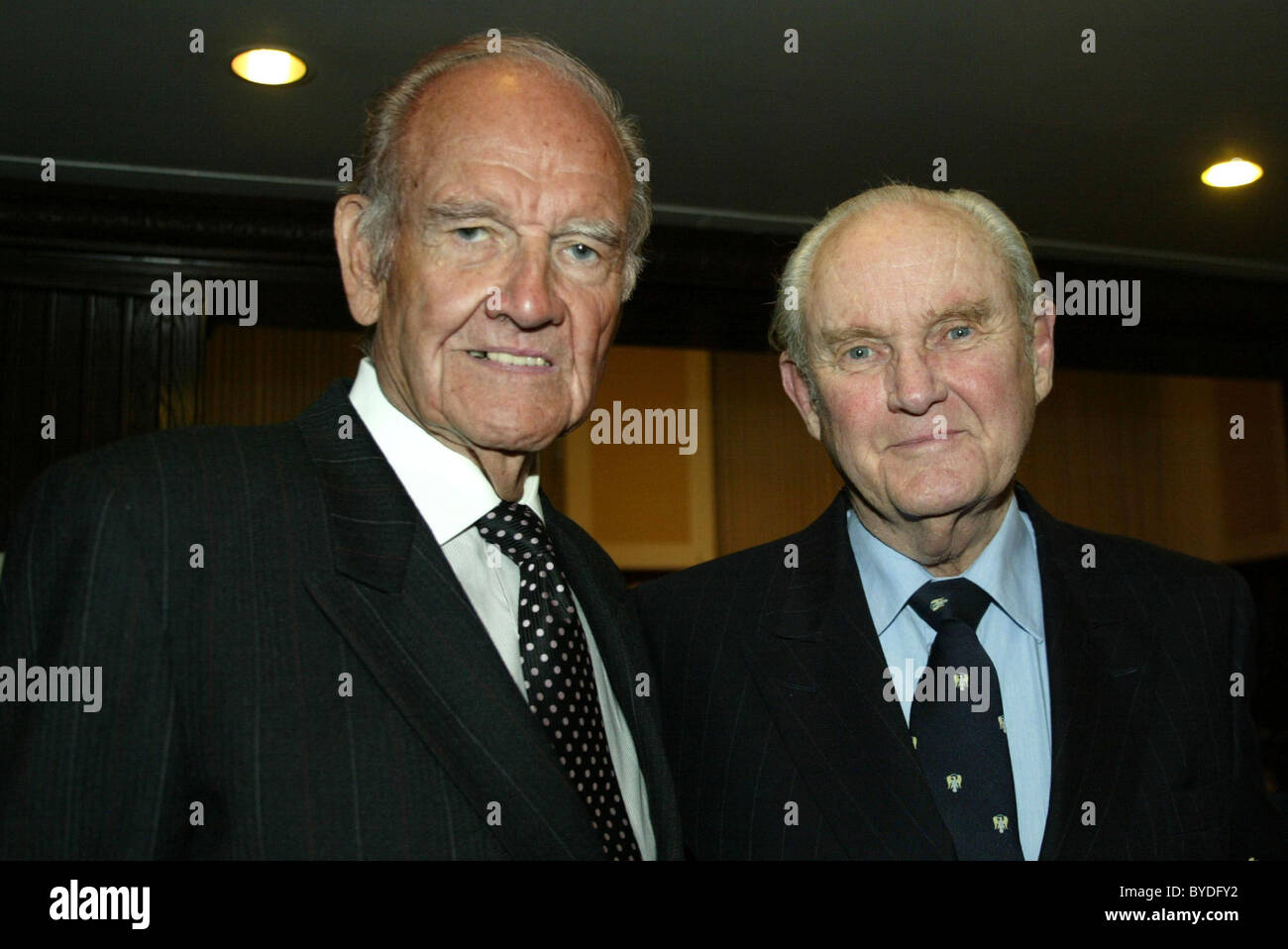 George McGovern und William Polk ehemaliger Senator George McGovern, der 1972 demokratischen Präsidentschaftskandidaten, sprach bei der Stockfoto