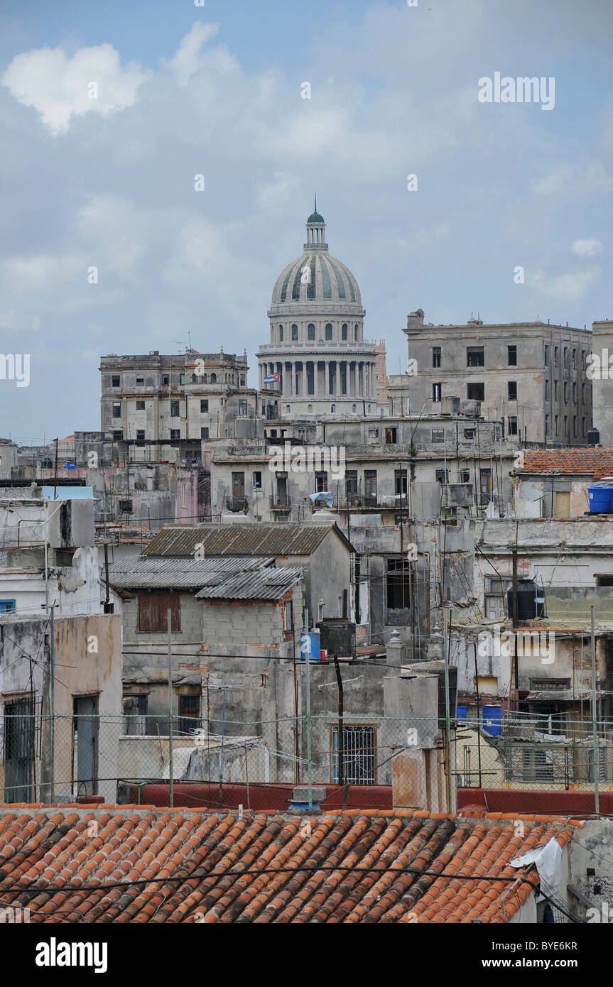 Capitol, Altstadt, Havanna, Kuba, Karibik, Zentralamerika Stockfoto