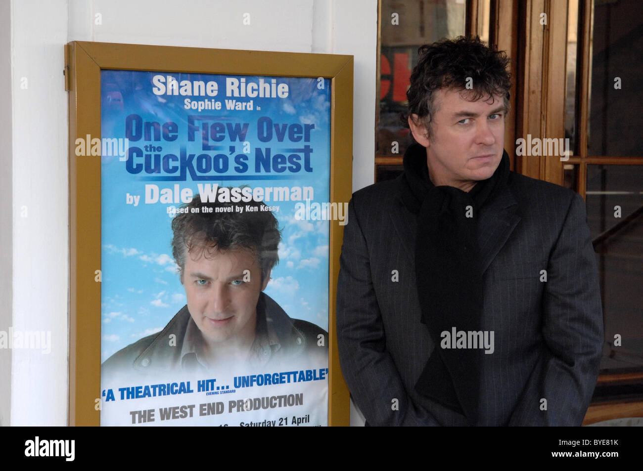 Shane Richie in einem Fototermin für "Einer flog über das Kuckucke Nest" Theater spielen Southampton, England - 17.01.07 James Newell Stockfoto