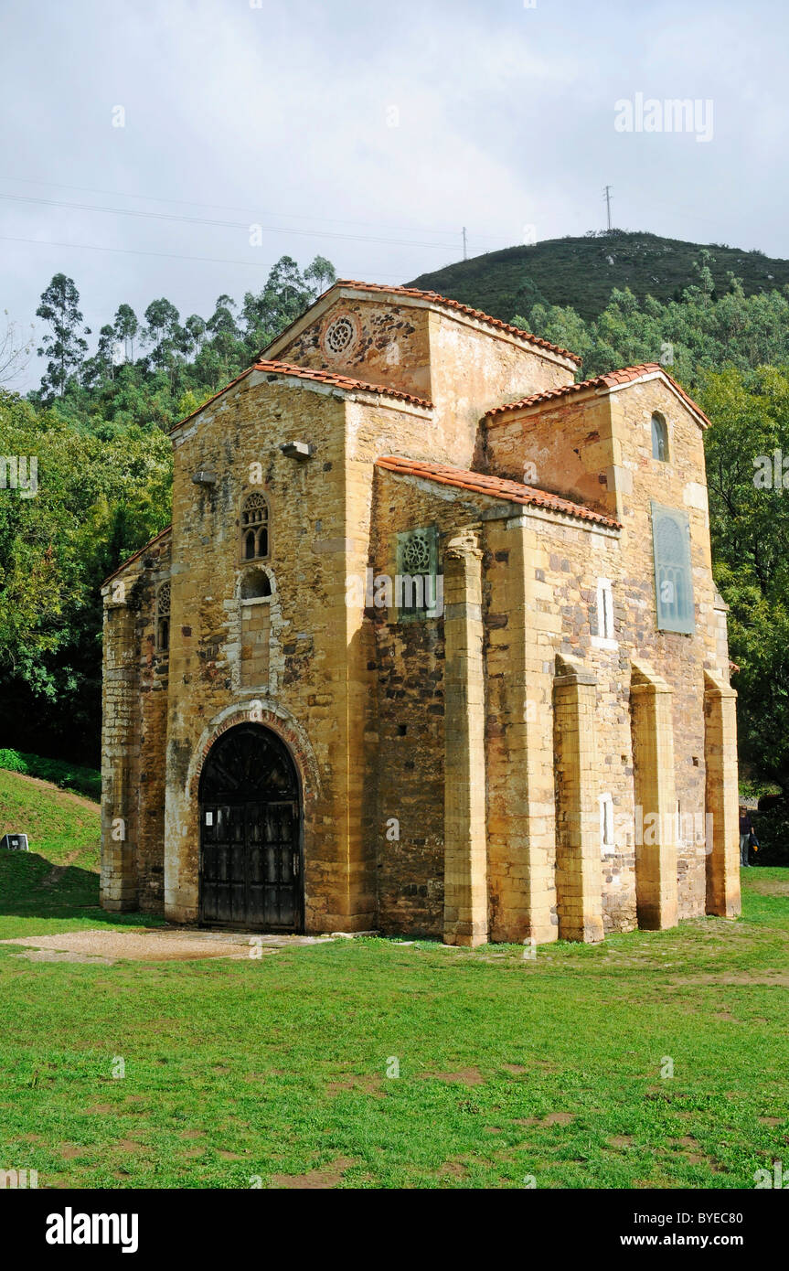 San Miguel de Lillo, frühromanische Kapelle, Kirche, UNESCO-Weltkulturerbe, Oviedo, Asturien, Spanien, Europa Stockfoto