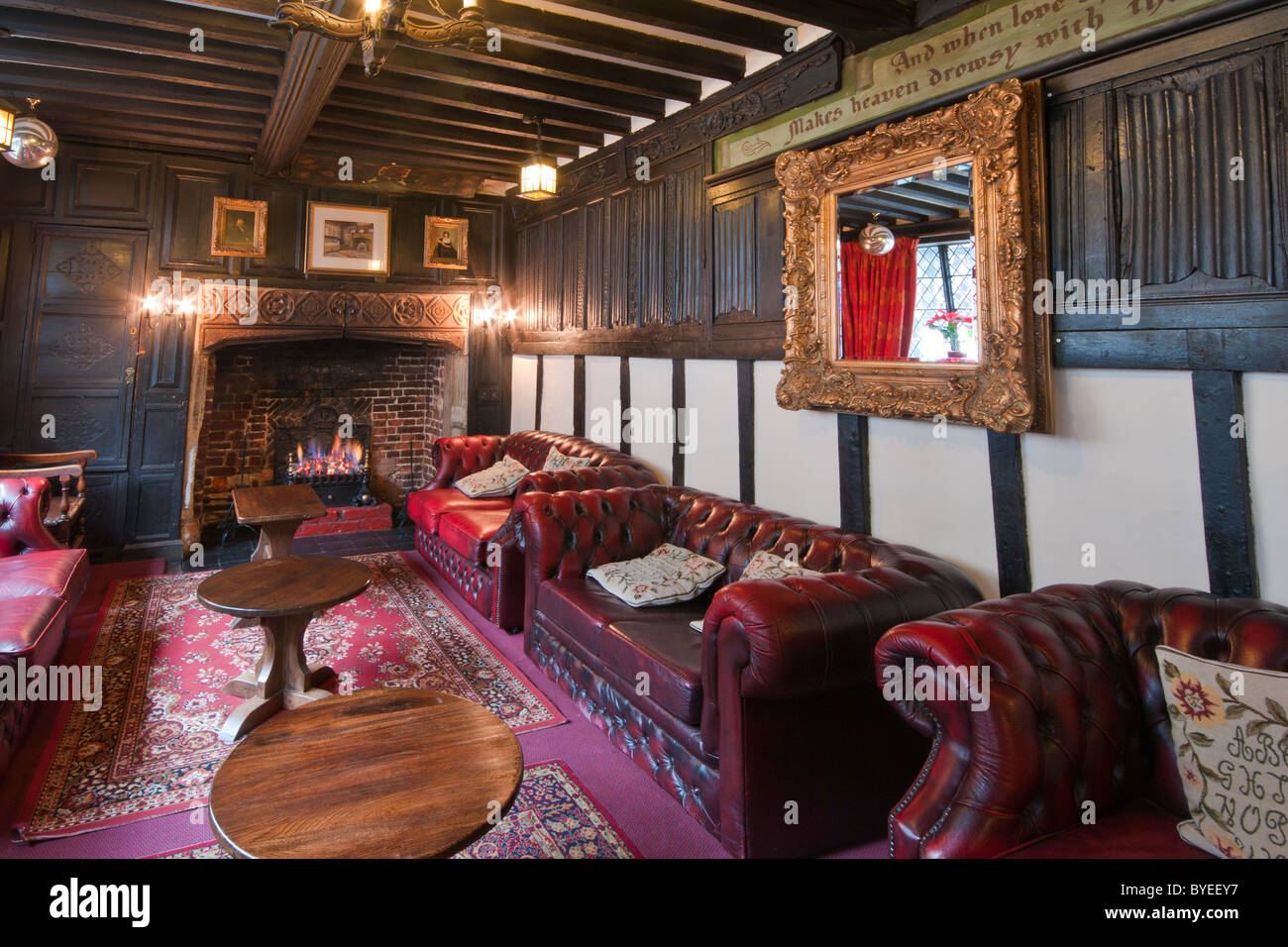 Arzt Syns Kammer im Inneren der Mermaid Inn Mermaid Street Roggen East Sussex England Stockfoto