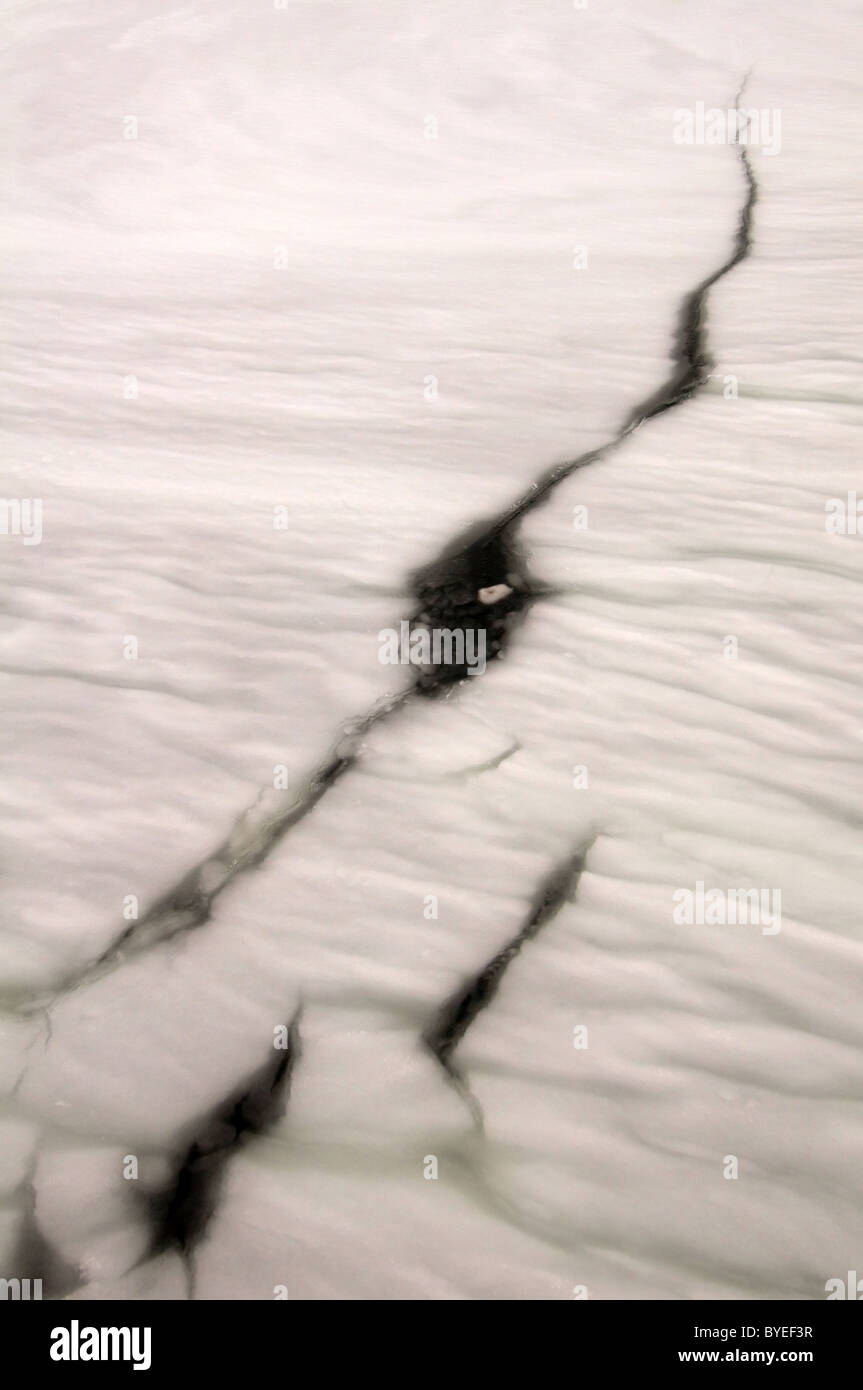 Abstrakter Hintergrund - River Ice Stockfoto