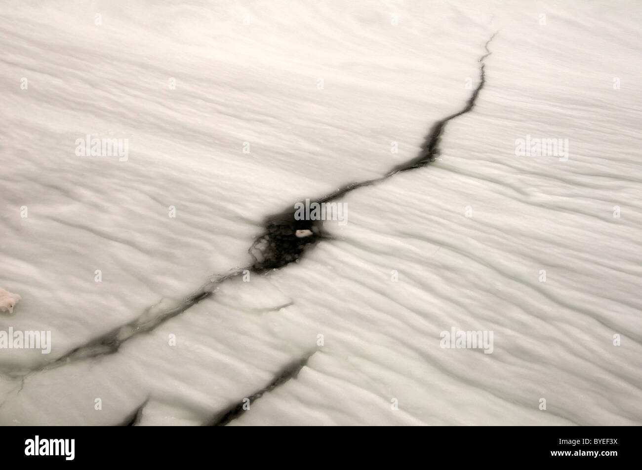 Abstrakter Hintergrund - River Ice Stockfoto