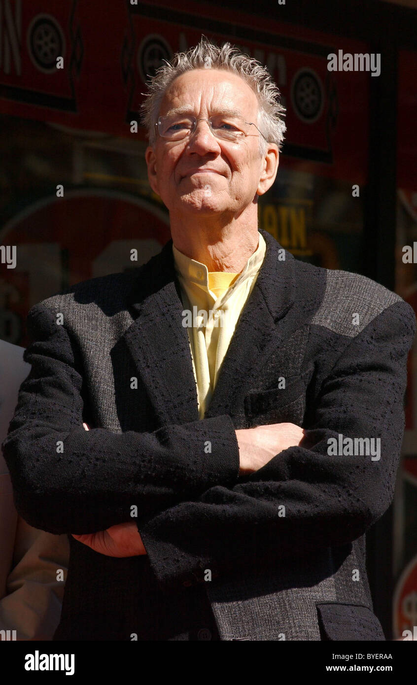 Ray Manzarek-Rock-Band The Doors feiern ihren 40. Geburtstag mit der Star auf der Hollywood Walk Fame in Los Angeles, Stockfoto