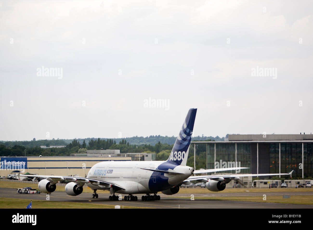 Airbus A380 weltweit größte kommerzielle Doppel zwei deck Flugzeuge Farnborough Airshow England Stockfoto