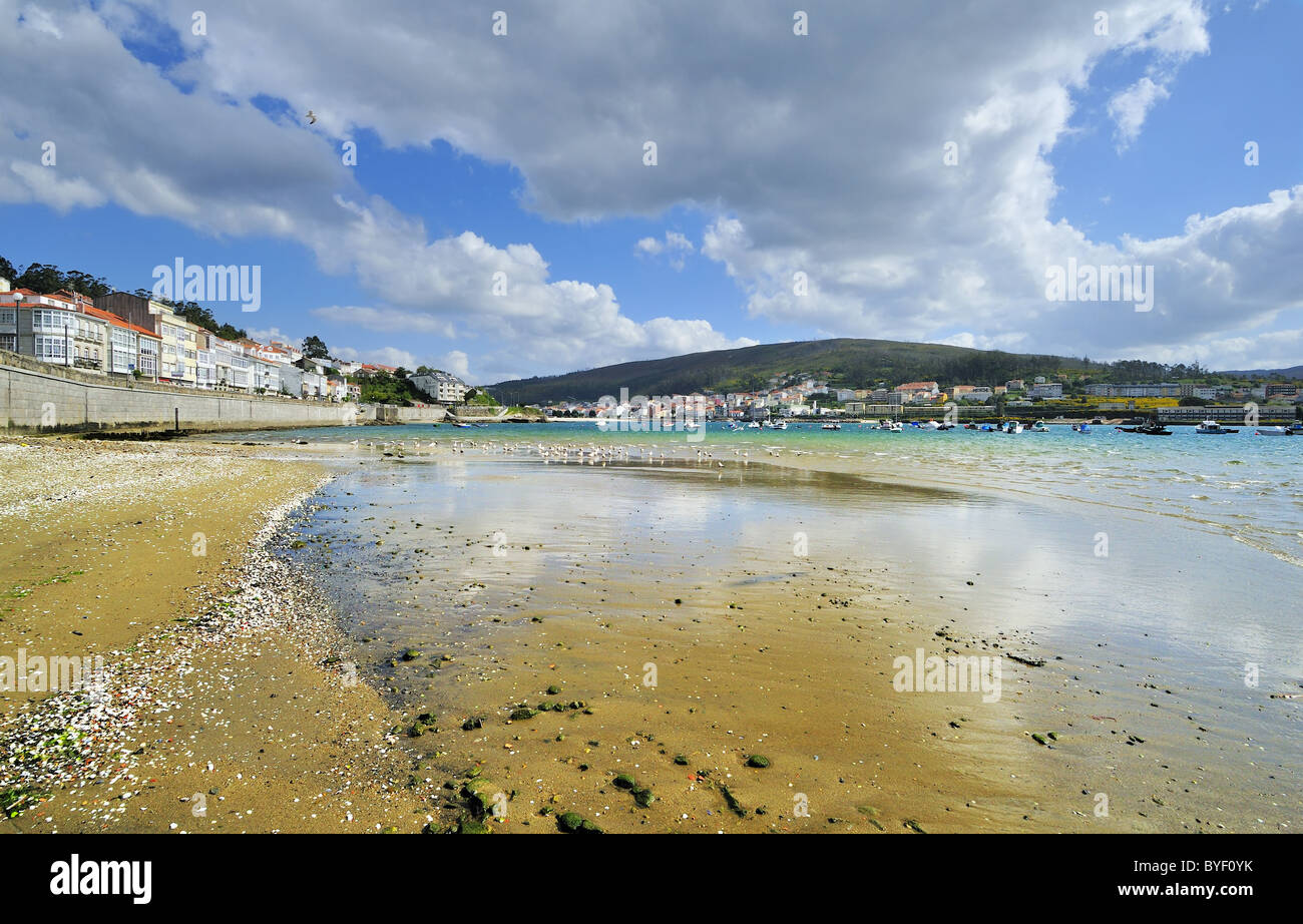 Landschaft Galiciens Küste in der Nähe von Kap Finisterra Stockfoto