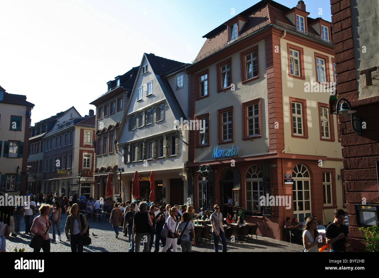 Heidelberg, Altstadt, unteren Strasse, Baden-Württemberg, Deutschland Stockfoto