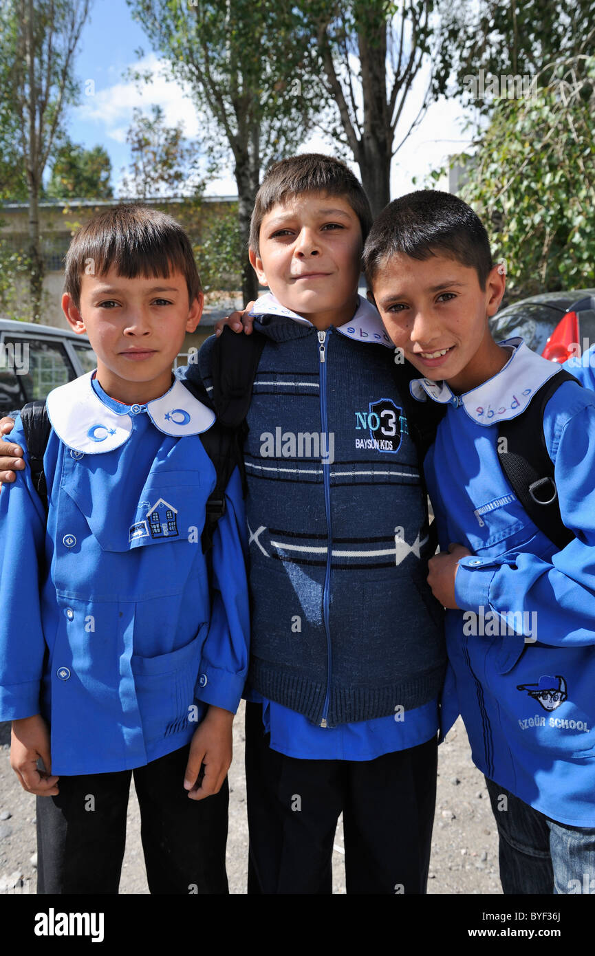 Schule Jungs, Kars, Türkei 100928 37675 Stockfoto