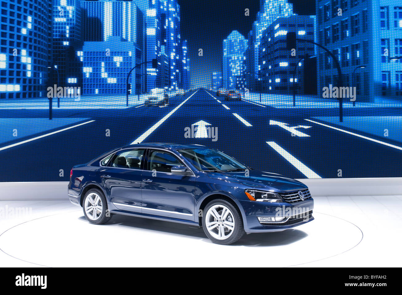 2012 Volkswagen Passat an der 2011 North American International Auto Show in Detroit Stockfoto