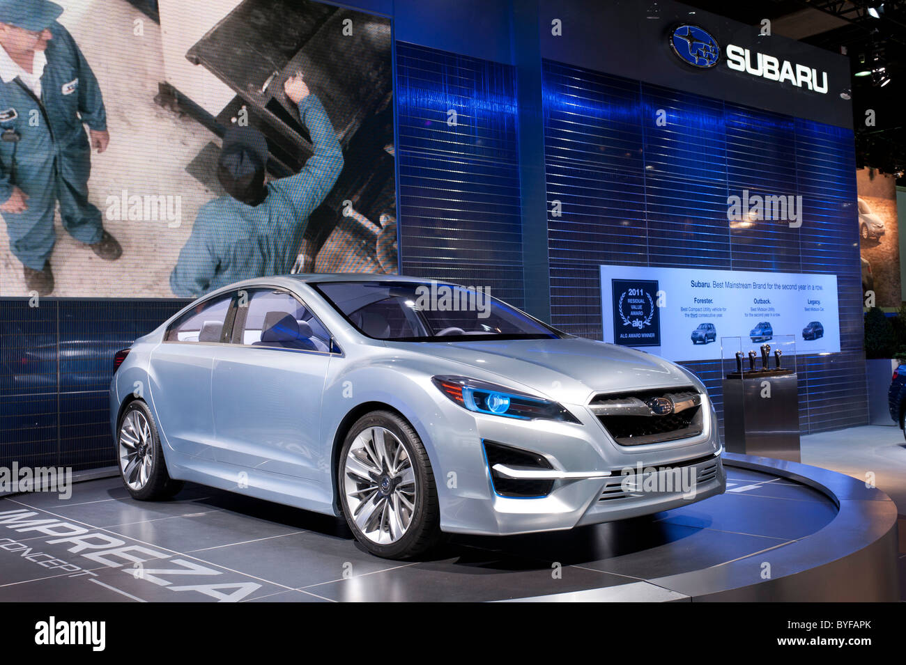 Subaru Impreza Konzept bei der 2011 North American International Auto Show in Detroit Stockfoto