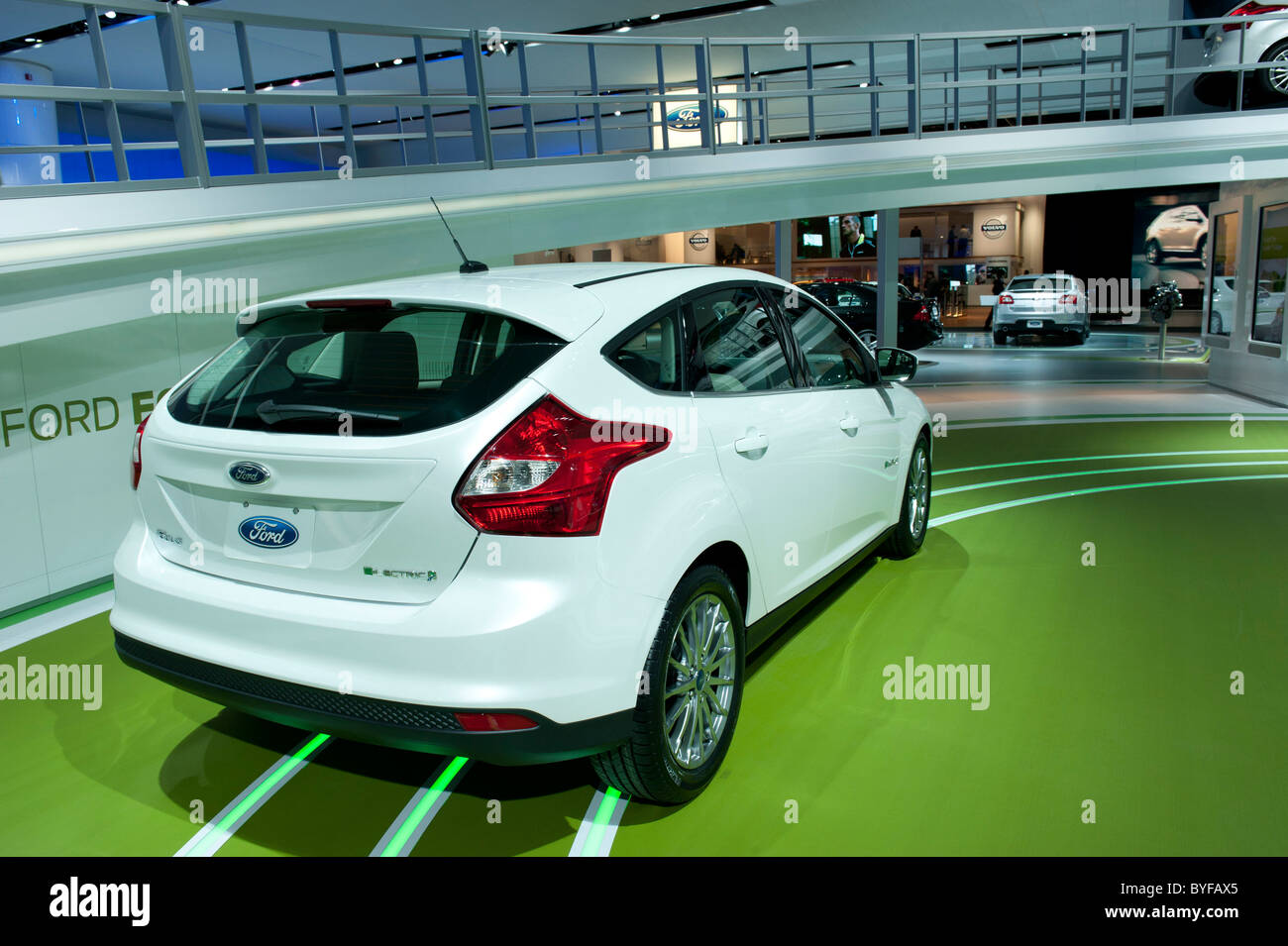 Ford Focus Electric auf der 2011 North American International Auto Show in Detroit Stockfoto