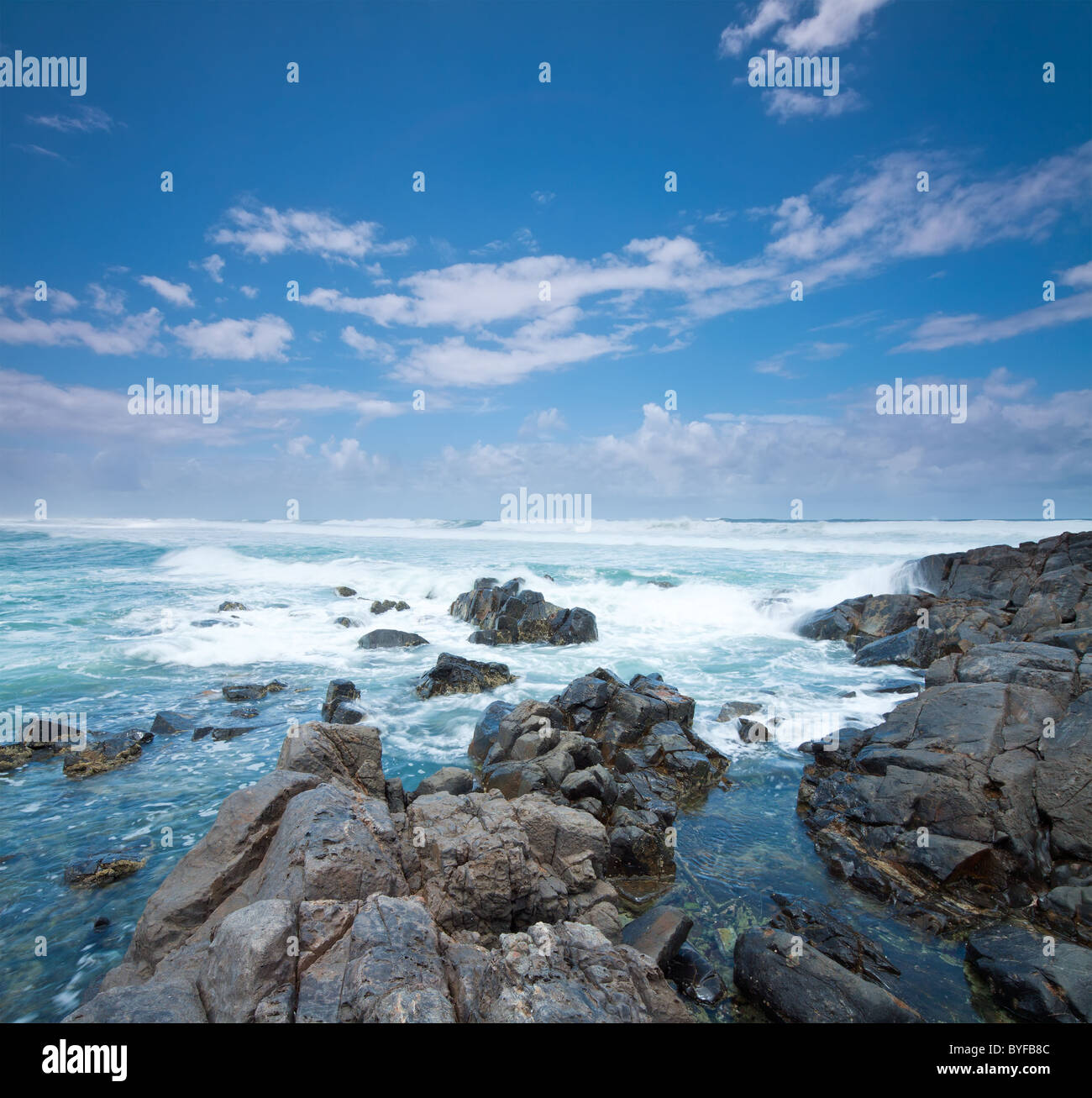 Cabarita Beach in Australien während des Tages auf ein quadratisches format Stockfoto