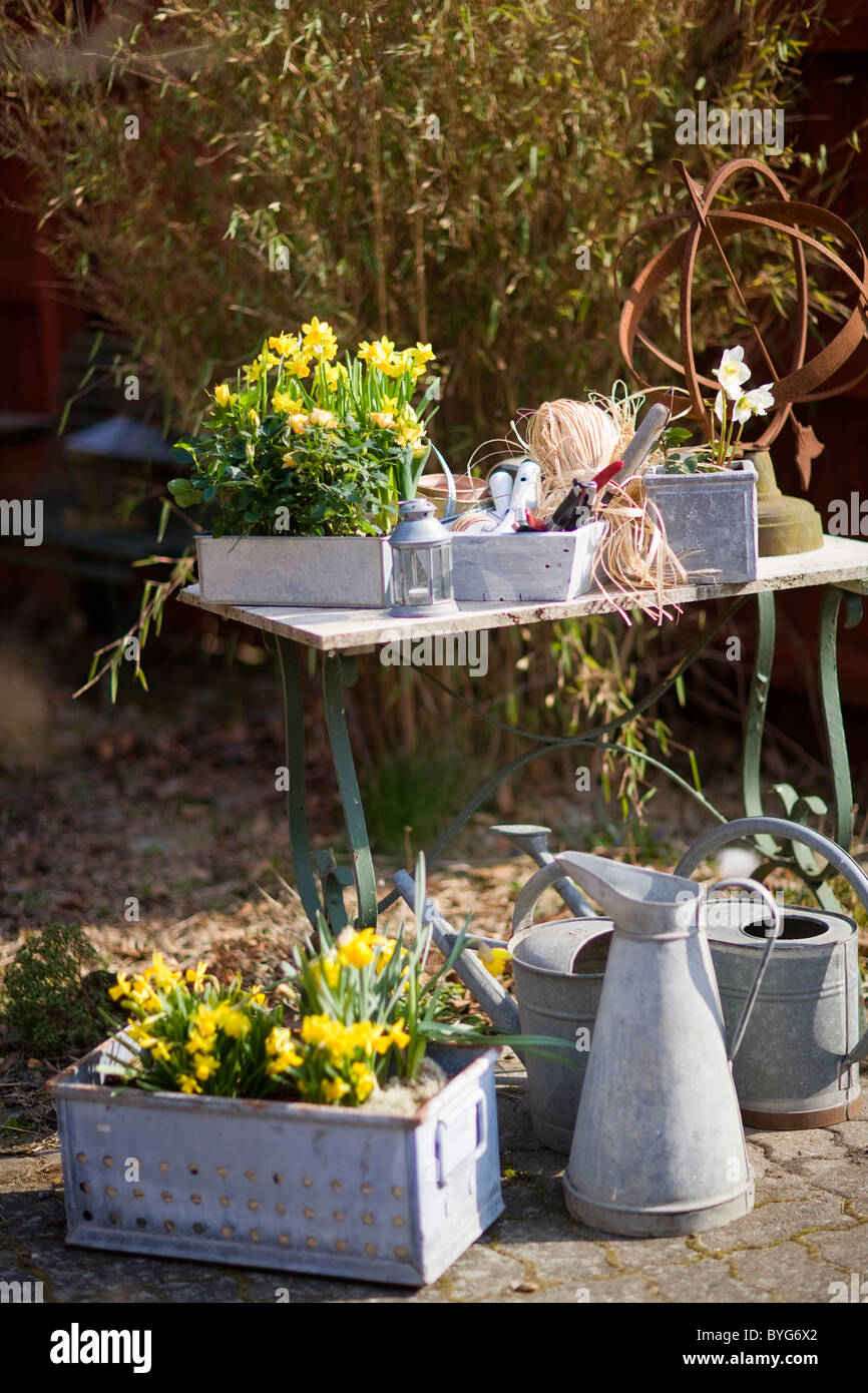 Gartengeräte Stockfoto