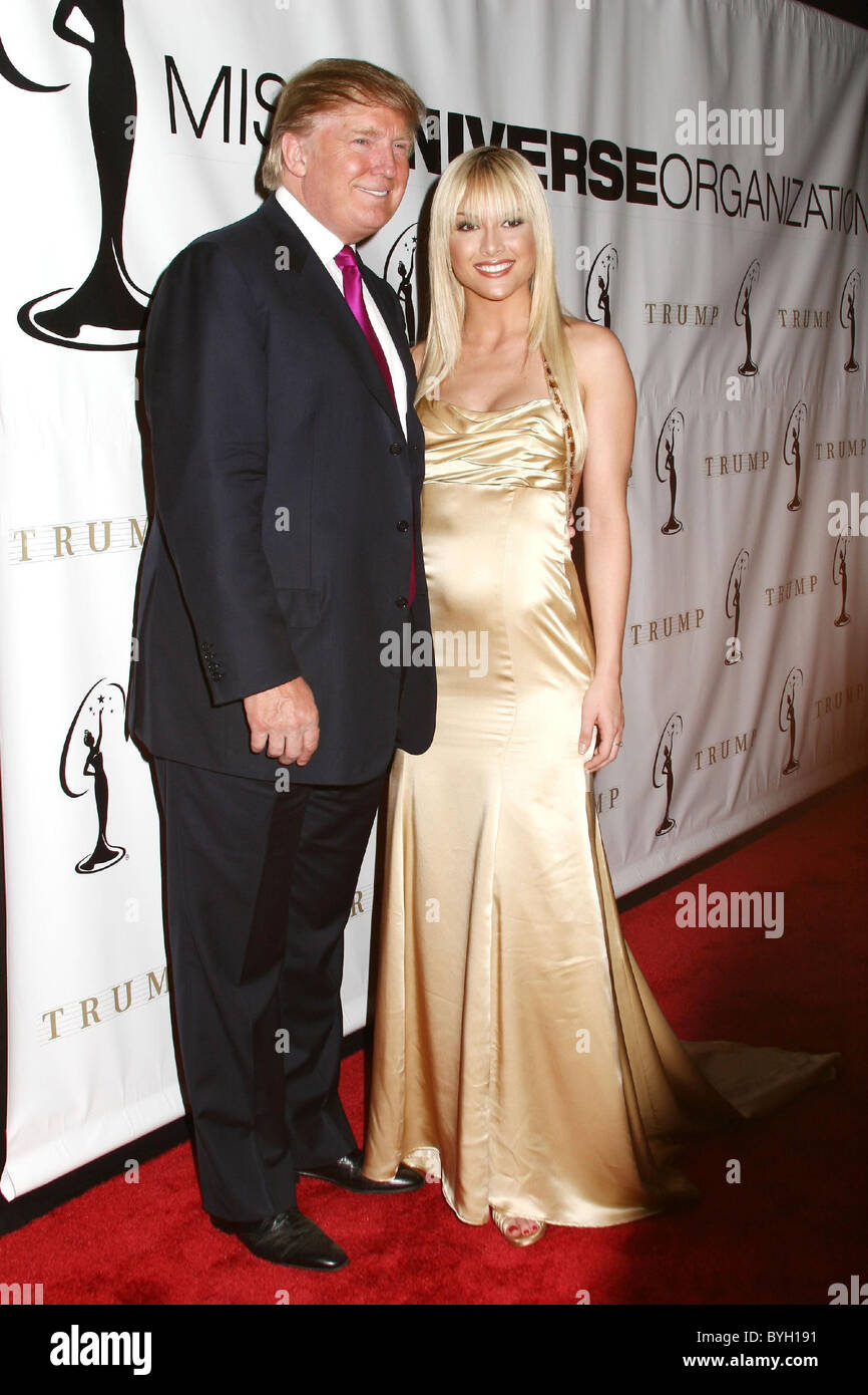 Donald Trump und Tara Conner, Miss USA 2006 Miss USA 2007 statt
