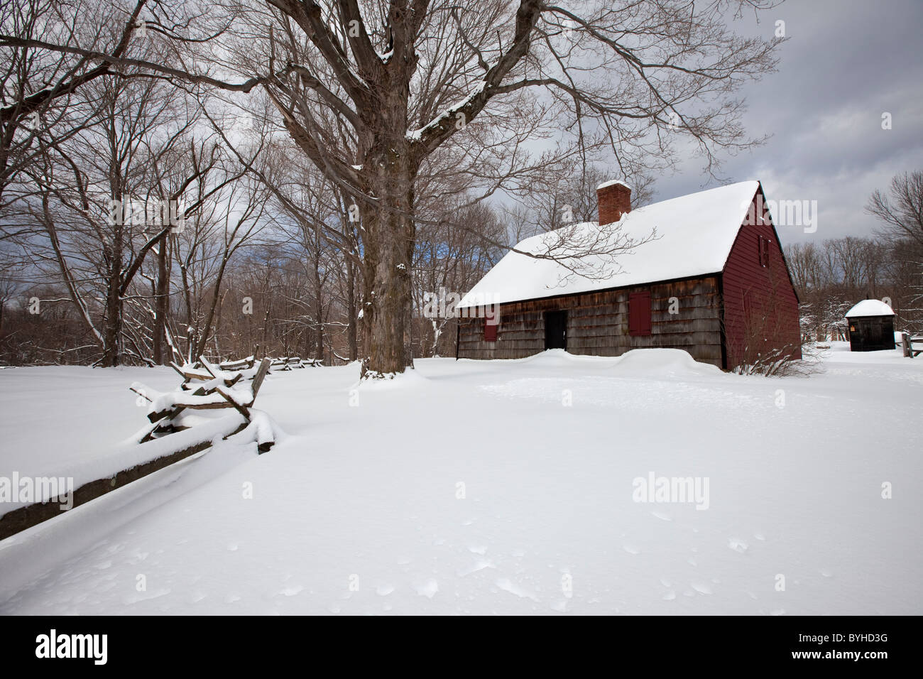Tempe Wick House, Jockey hohl, Morristown nationaler historischer Park, New Jersey Stockfoto