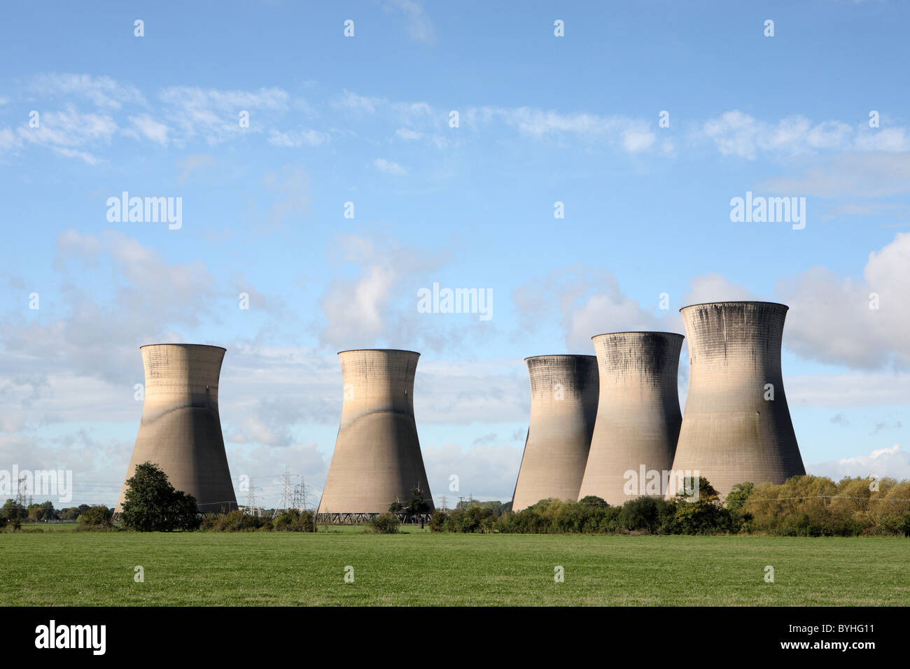 Willington stillgelegten Kraftwerk Stockfoto