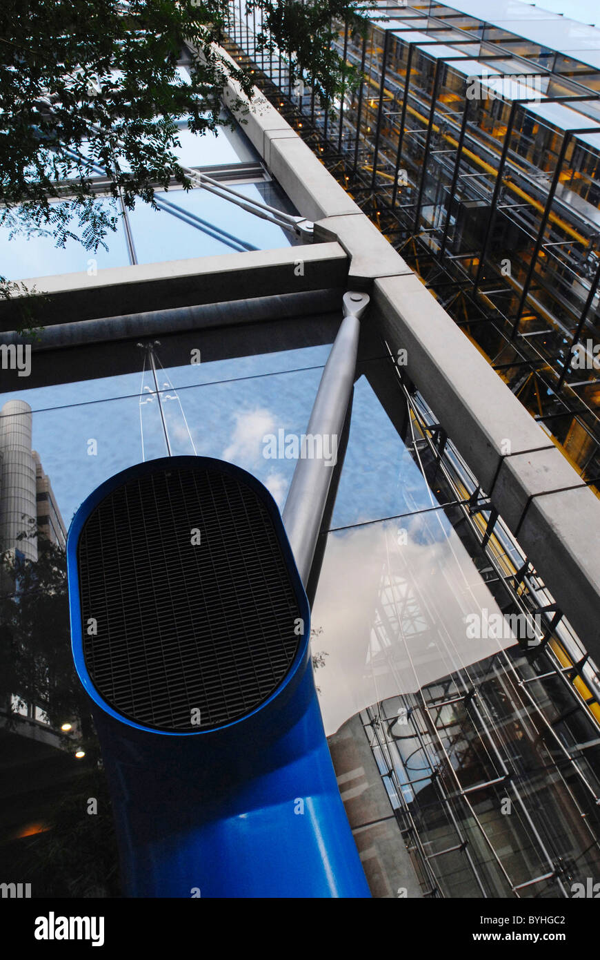 Externe Anlagen außerhalb Gebäude Stockfoto