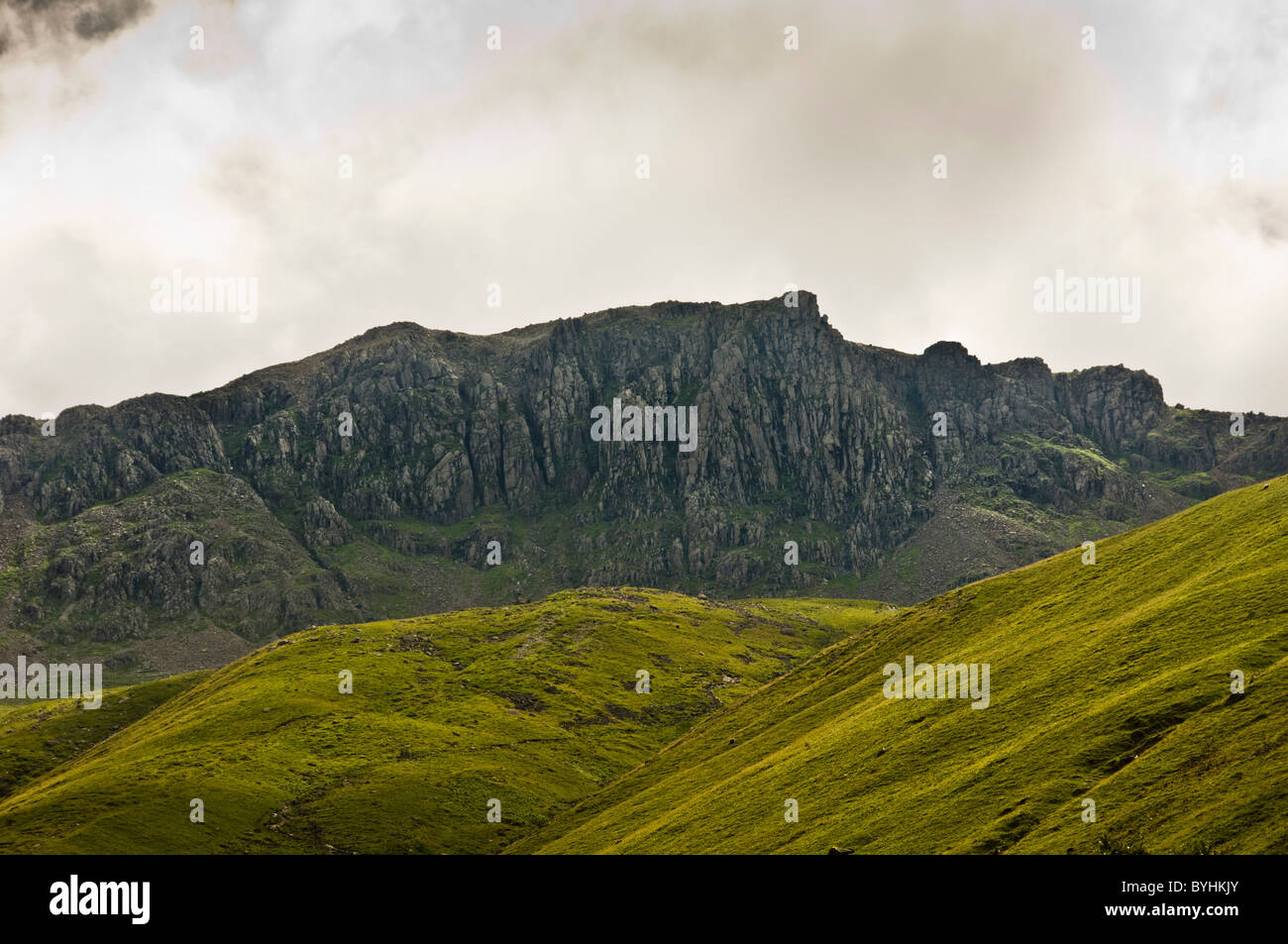 Scafell Pike, Englands höchster Berg. Cumbria. Stockfoto