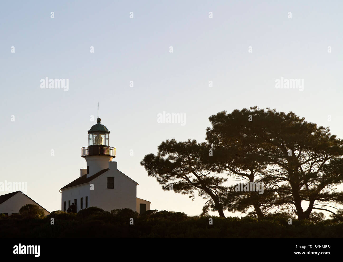 Alten Point Loma Lighthouse, San Diego, Kalifornien, USA Stockfoto
