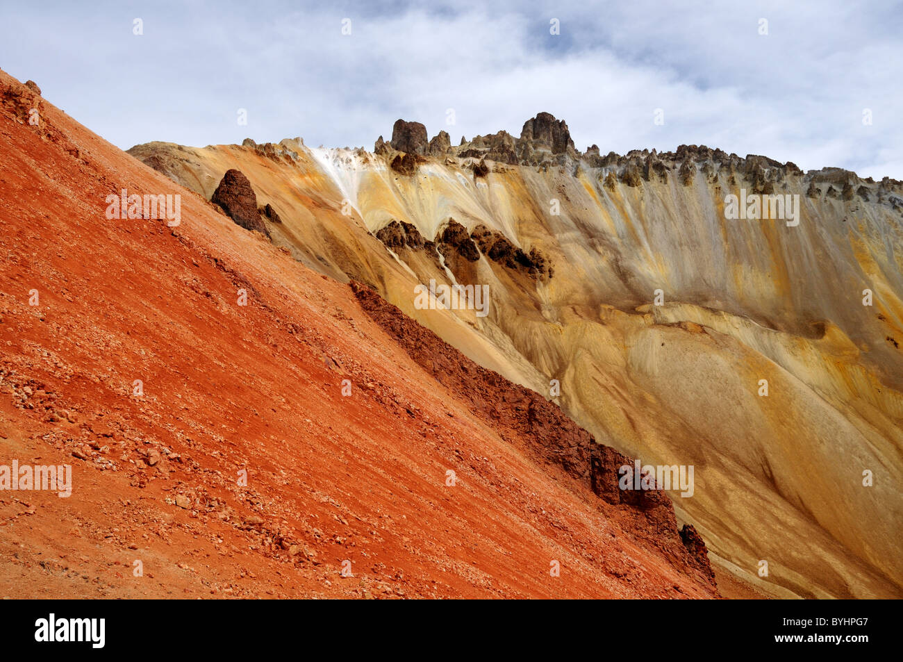 Tunupa Vulkan in der Salar de Uyuni in Bolivien Stockfoto