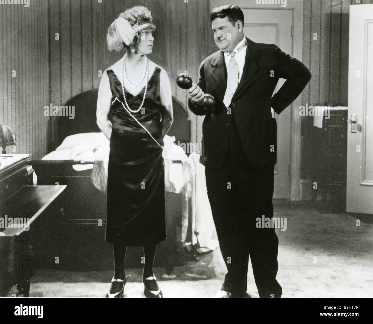 Das ist meine Frau 1929 Hal Roach/MGM Film mit Oliver Hardy und Stan Laurel auf der linken Seite Stockfoto