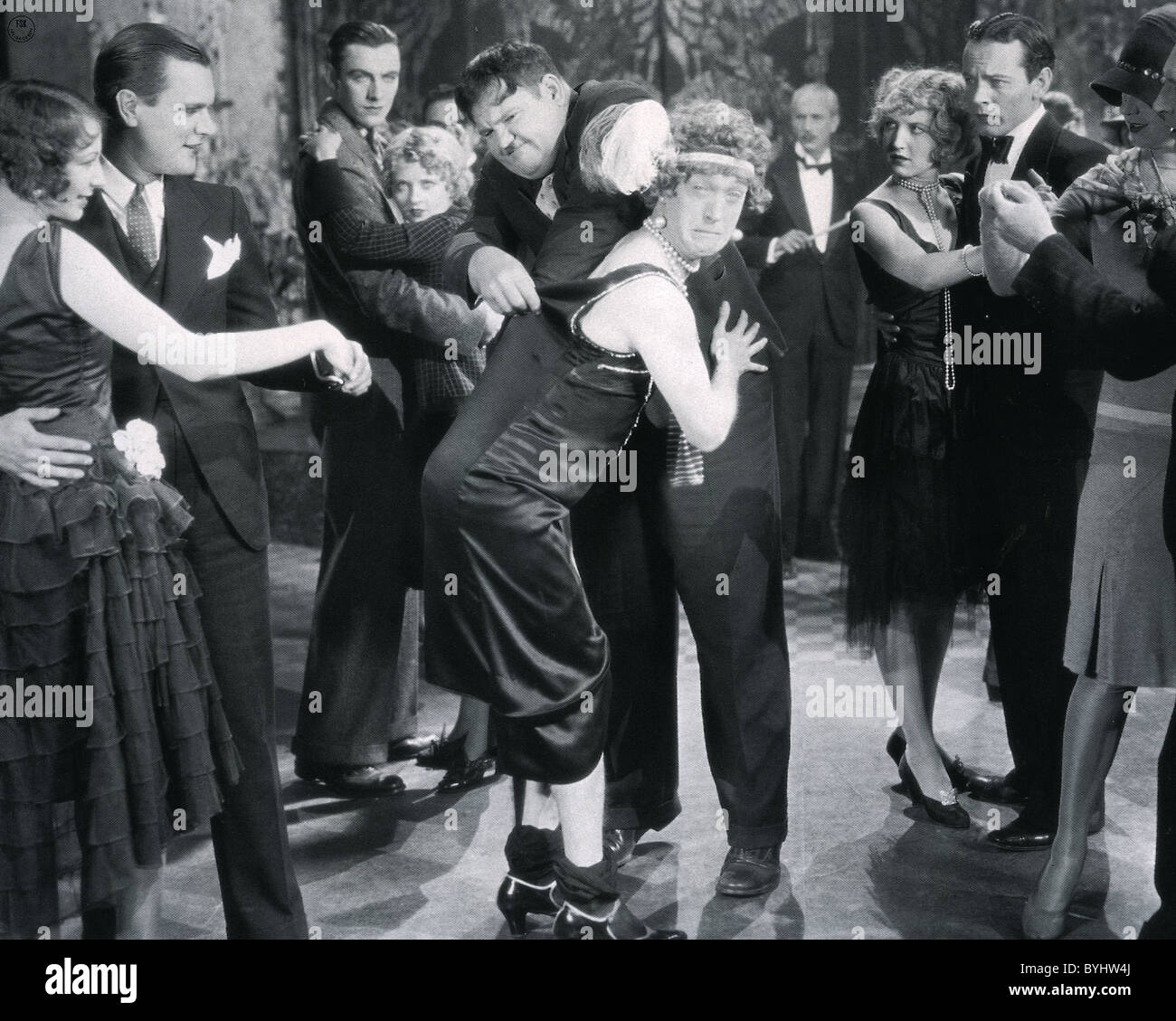 Das ist meine Frau 1929 Hal Roach/MGM Film mit Oliver Hardy Stan Laurel bücken Stockfoto