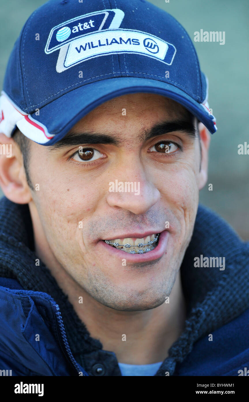 Porträt von Pastor Maldonado (VEN) Williams Racing Formel-1-Rennfahrer Stockfoto