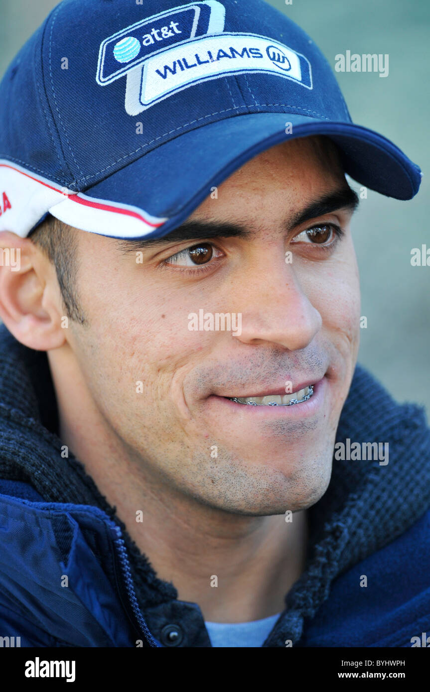 Porträt von Pastor Maldonado (VEN) Williams Racing Formel-1-Rennfahrer Stockfoto