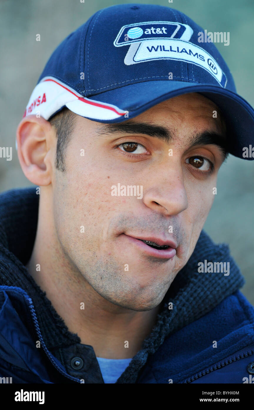 Porträt von Pastor Maldonado (VEN) Williams Racing Formel-1-Rennfahrer Stockfoto