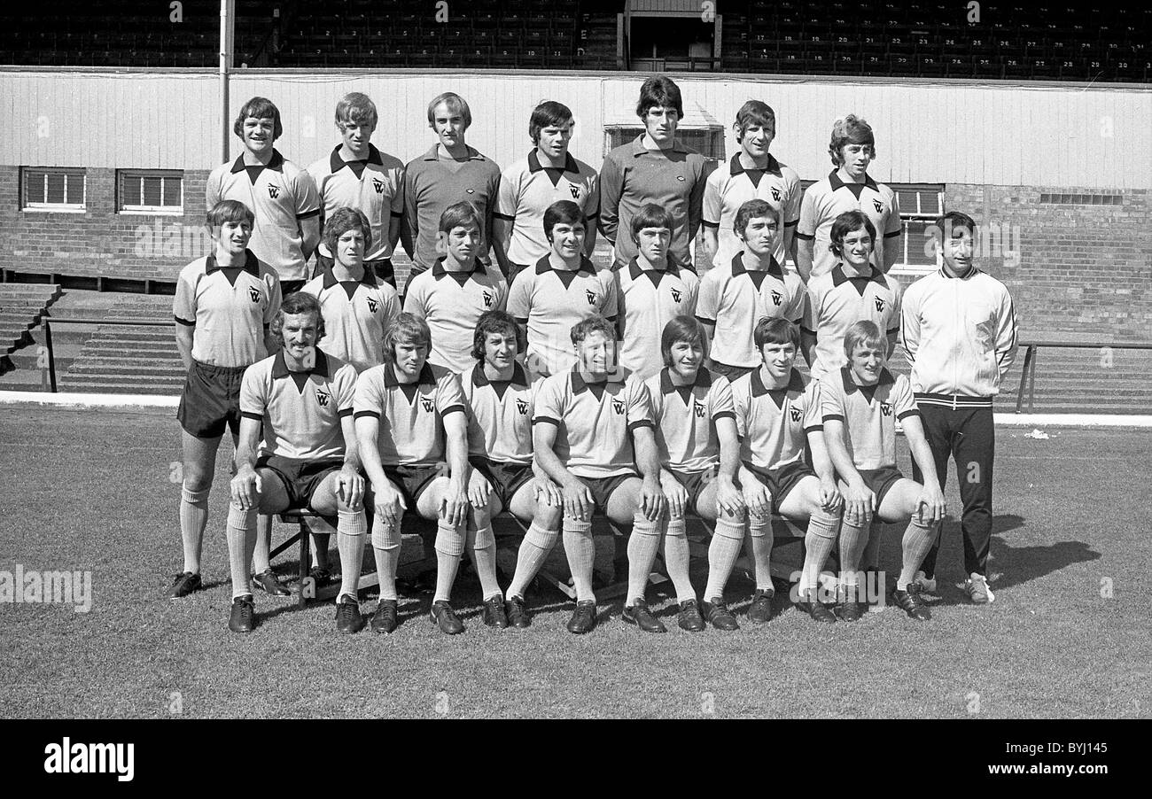 Wolverhampton Wanderers Football Club Team Foto-08.06.71 Stockfoto