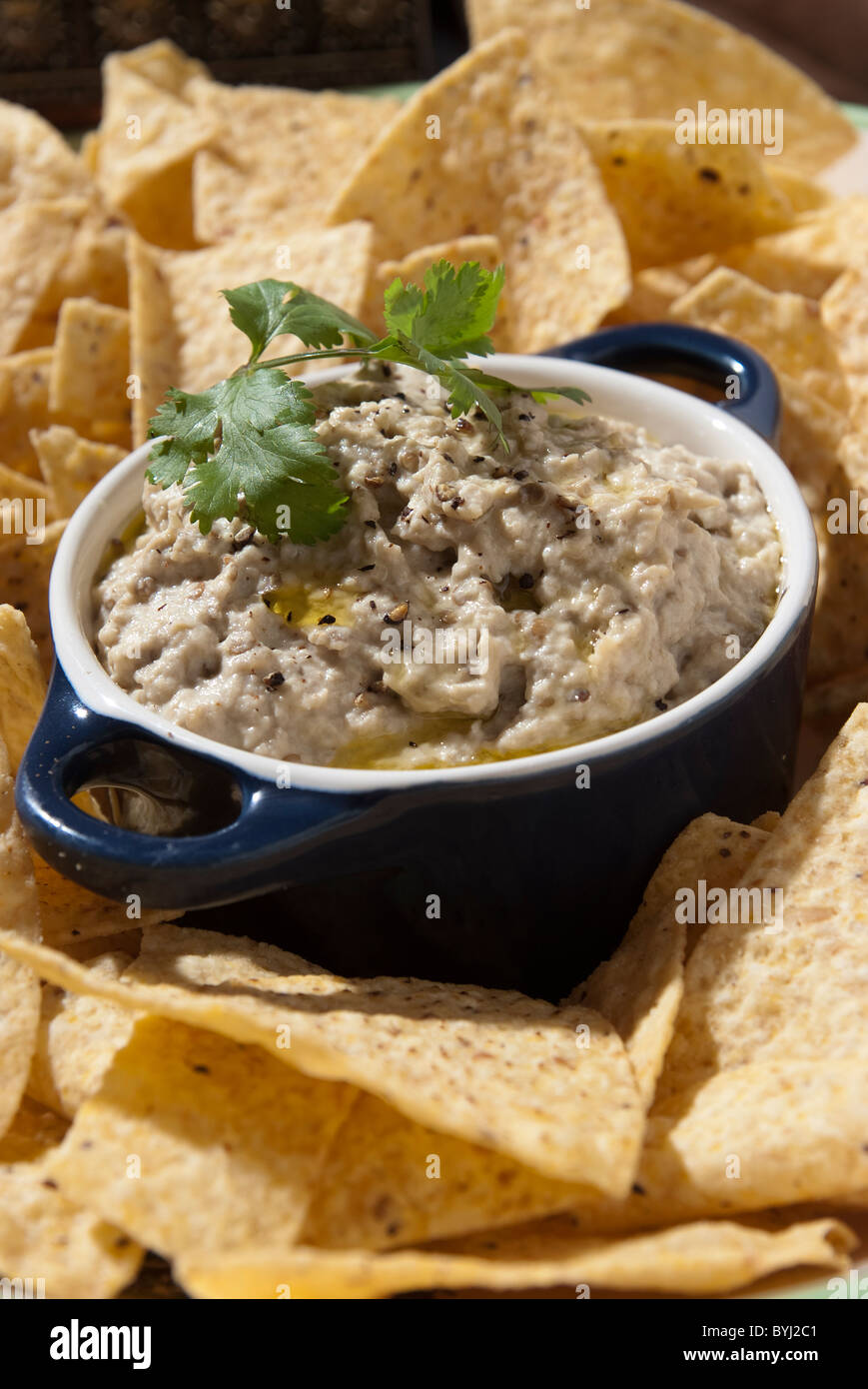 Baba Ganoush dip Stockfoto