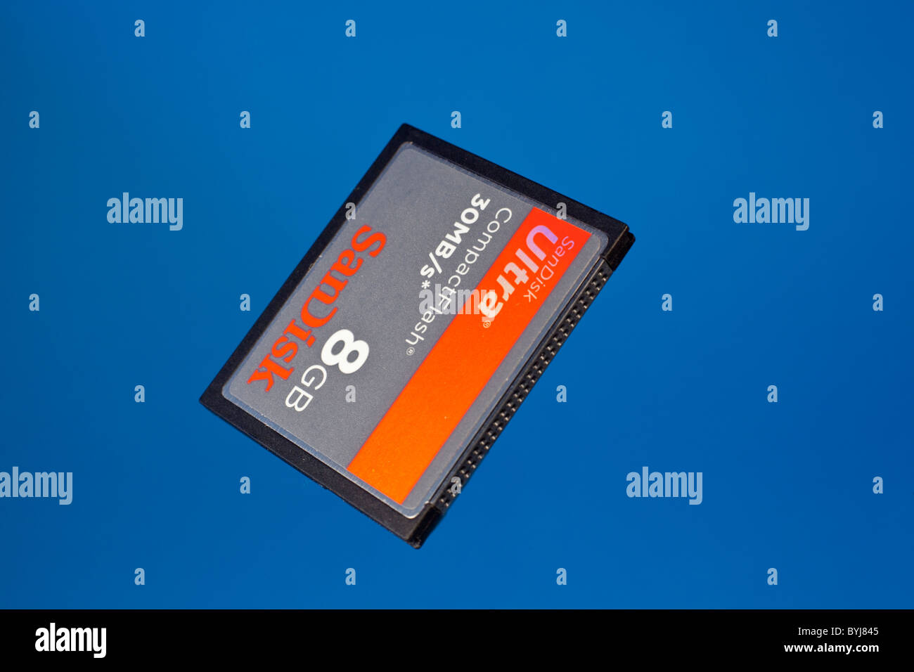 Eine compact Flash-Speicherkarte Stockfoto