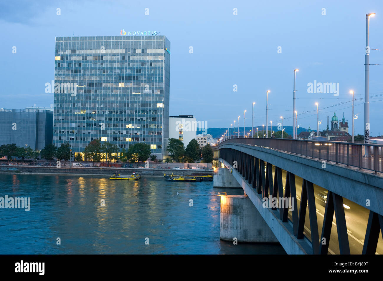 Hauptsitz der Chemie- und Pharma-Unternehmen Novartis AG, Basel, Schweiz Stockfoto