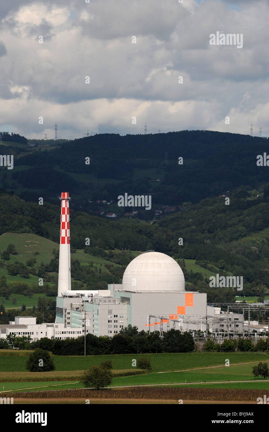 Kernkraftwerk Leibstadt, Schweiz Stockfoto