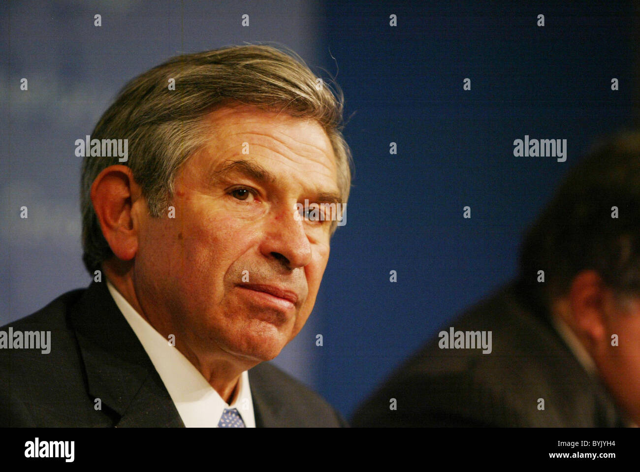 Paul Wolfowitz am letzten Tag der Frühjahrstagung von IWF Washington DC, USA - 15.04.07 Stockfoto