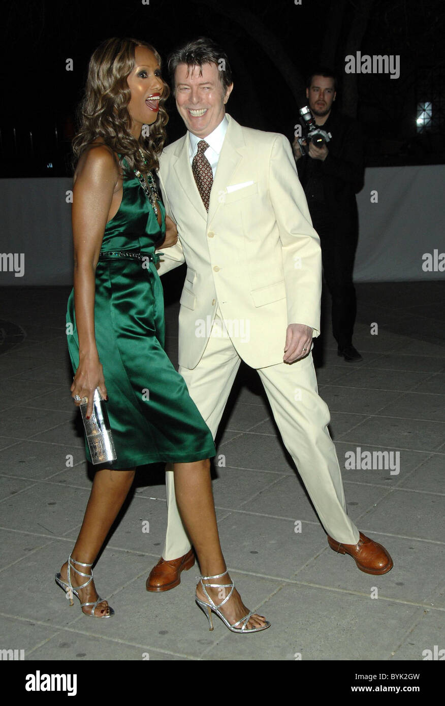 Iman und David Bowie 6th Annual Tribeca Film Festival - Vanity Fair Party veranstaltet am State Supreme Court House New York City, Stockfoto