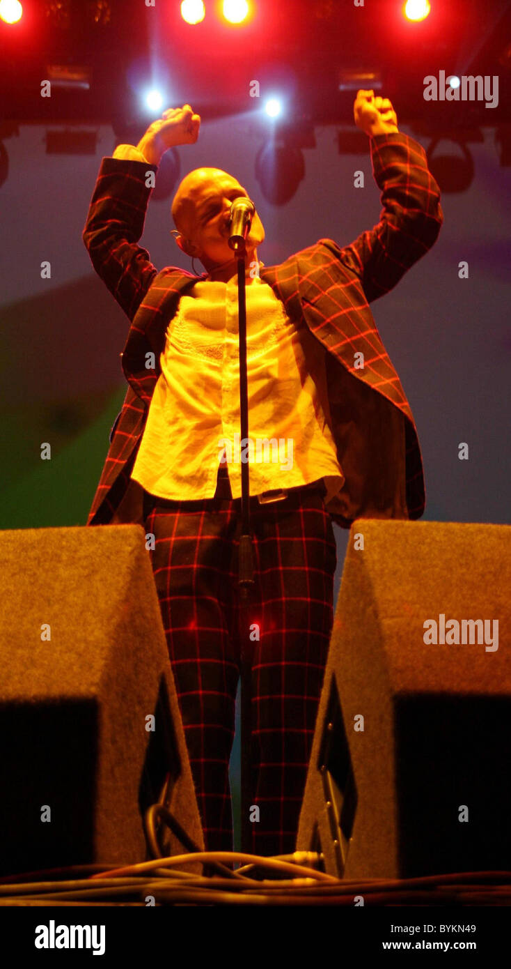 Tim stand James Konzert in Manchester Arena Manchester, England - 28.04.07 Stockfoto