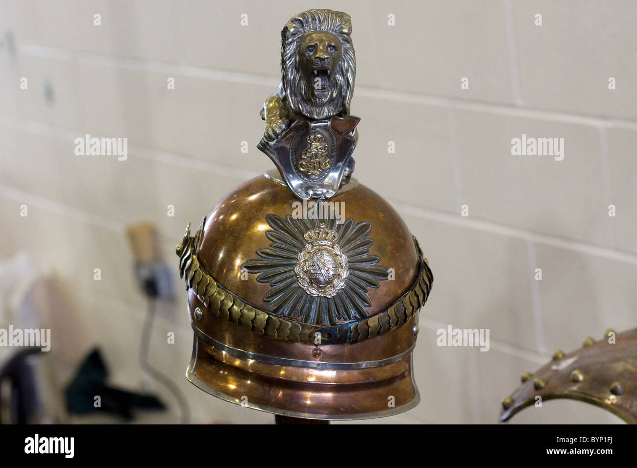 Garde Kürassier Helm Stockfoto