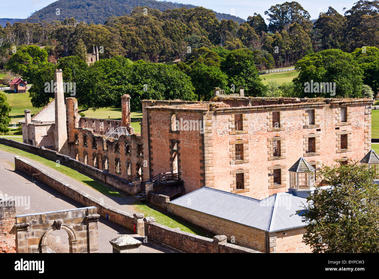 Historischen ehemaligen Strafkolonie in Port Arthur, Tasmanien, Australien Stockfoto