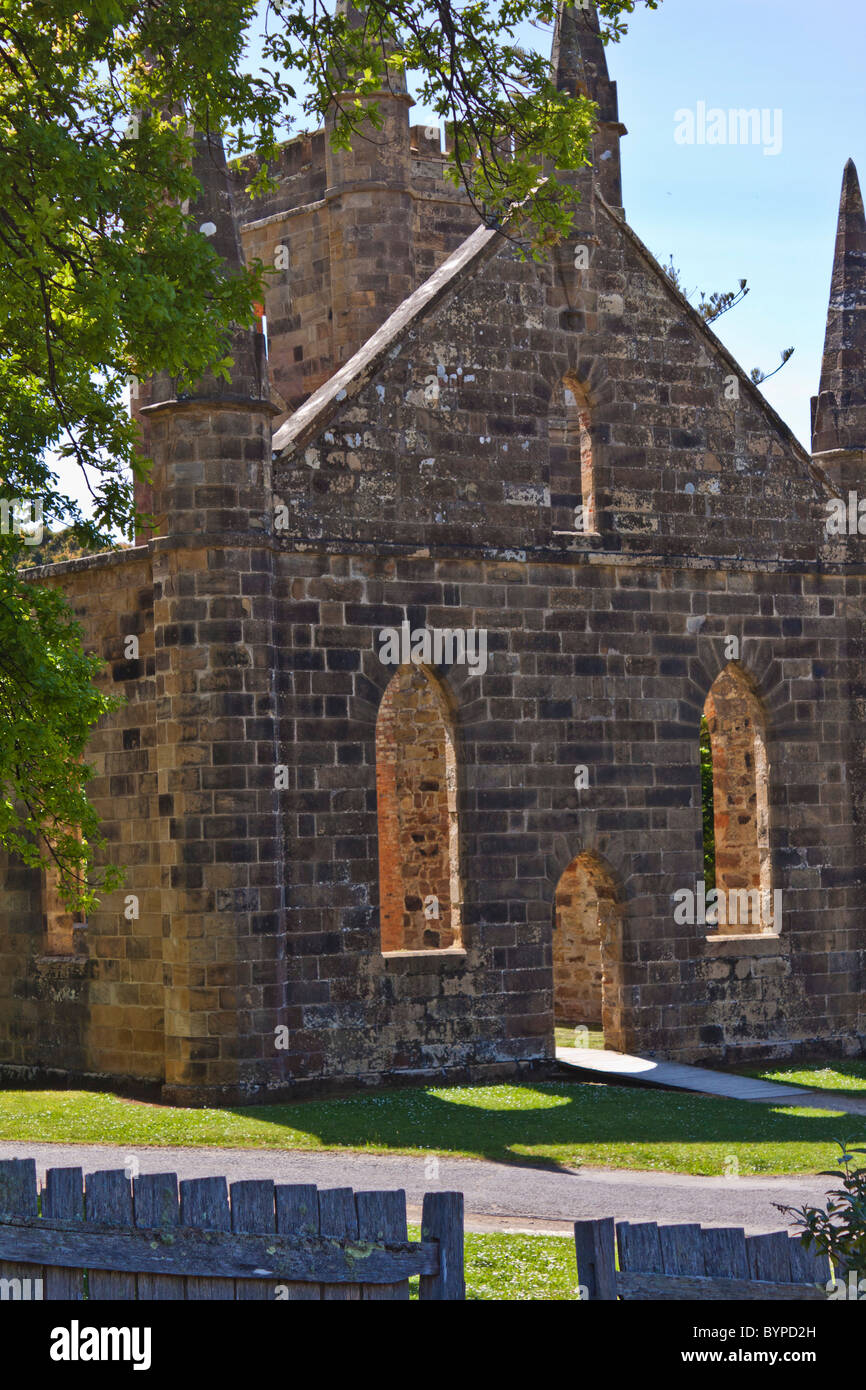 Historischen ehemaligen Strafkolonie in Port Arthur, Tasmanien, Australien Stockfoto