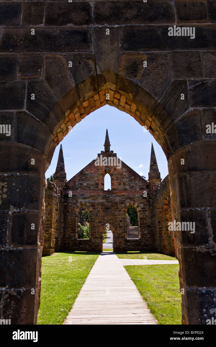 Historischen ehemaligen Strafkolonie in Port Arthur, Tasmanien, Australien Stockfoto