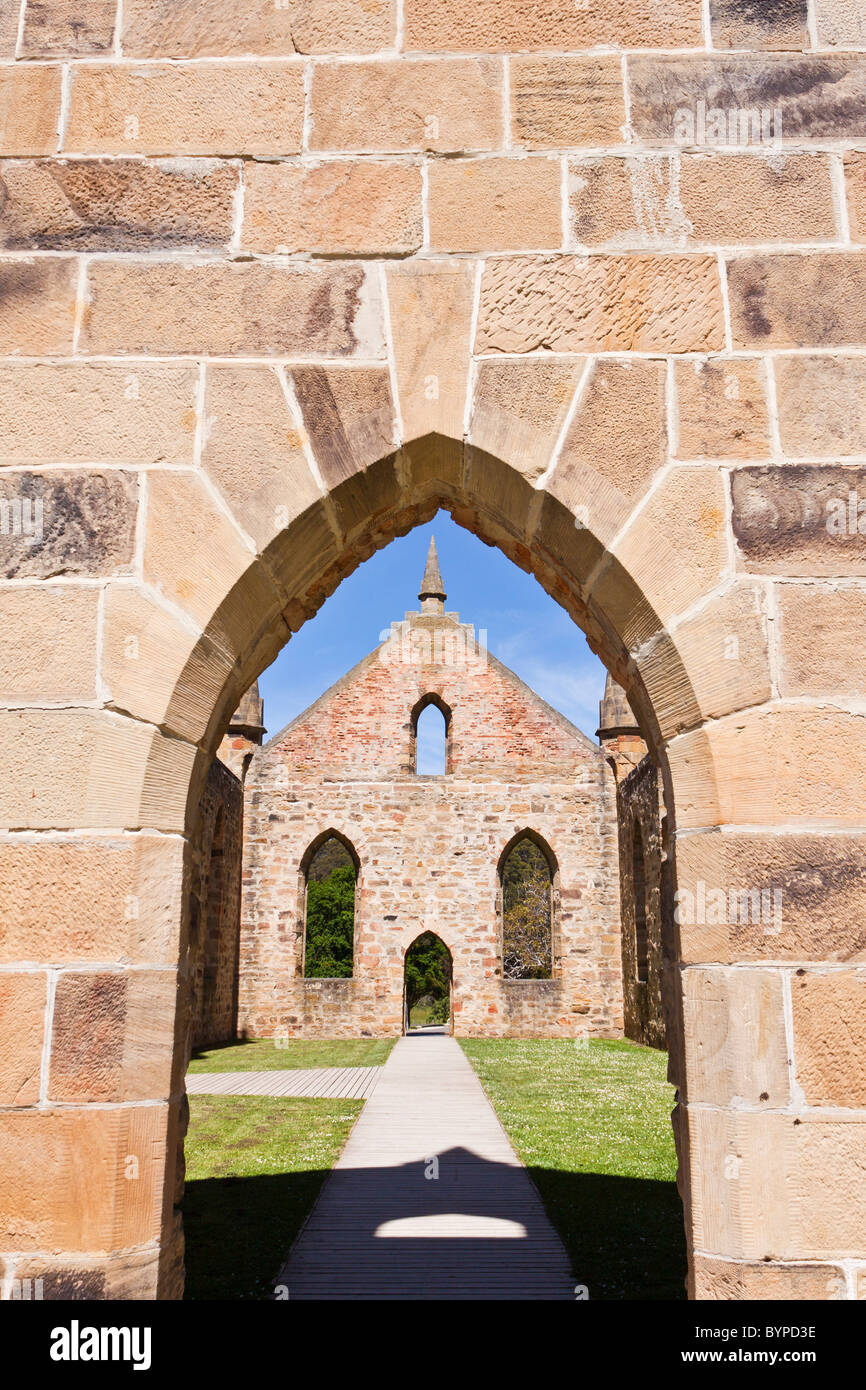 Port Arthur, Tasmanien, ein ehemaliger Sträfling Siedlung auf der Tasman-Halbinsel Stockfoto