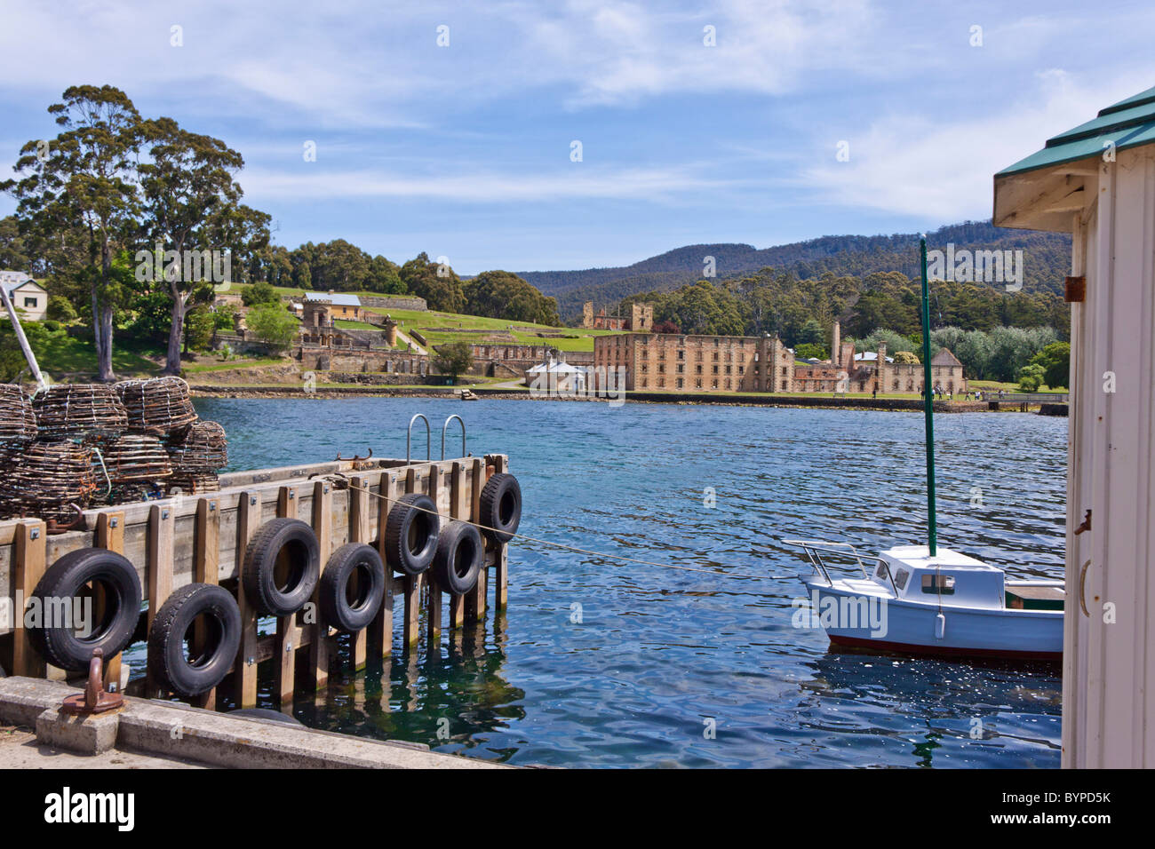 Port Arthur, Tasmanien, einer ehemaligen strafrechtlich verurteilte Siedlung an Tasmaniens Ostküste, jetzt eine wichtige touristische Attraktion. Stockfoto