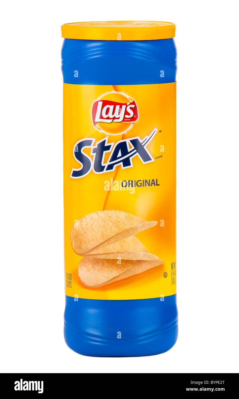 Lay es Stax Original Kartoffelchips Stockfoto
