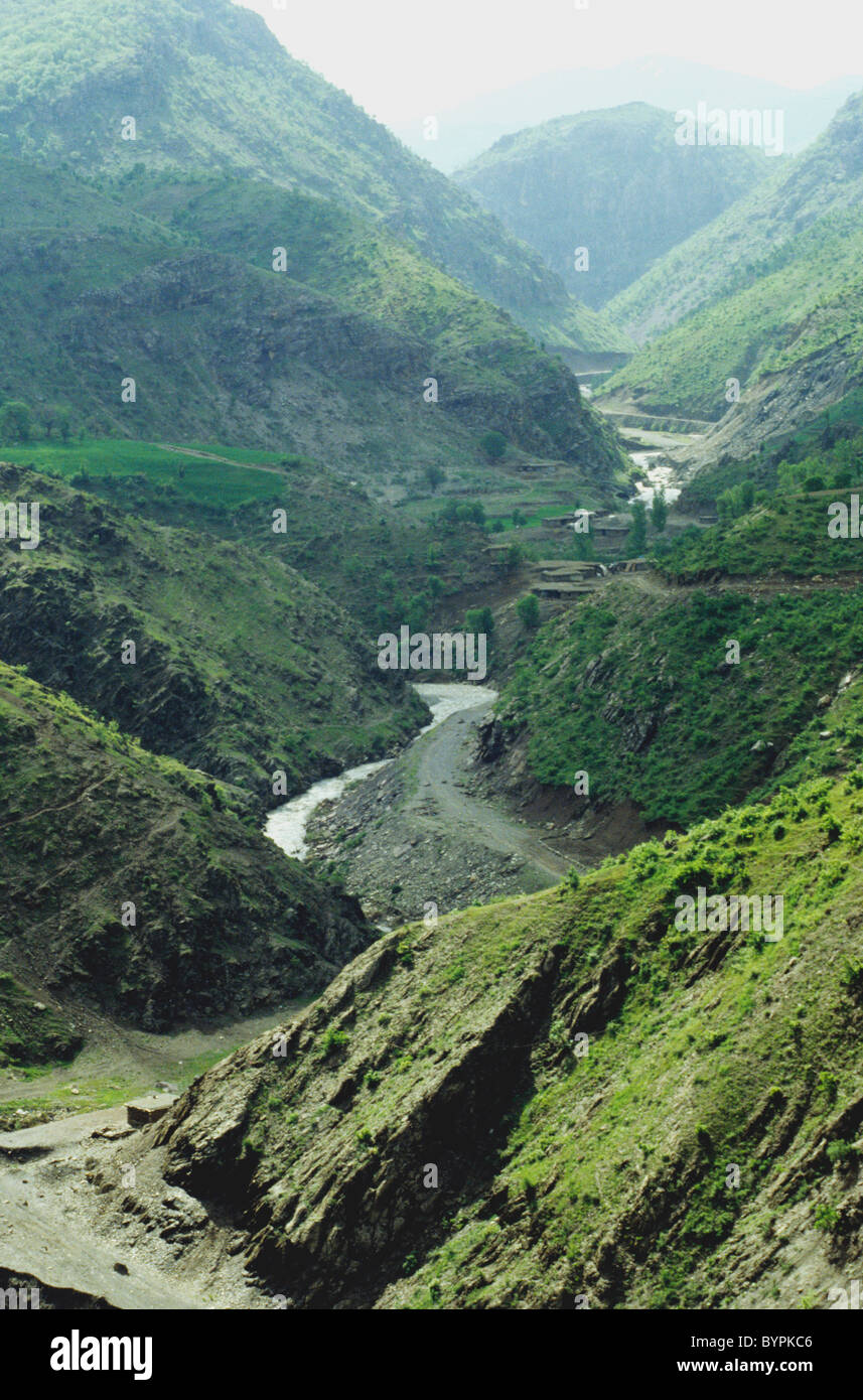 Iranisch-irakischen Grenze von Irakisch-Kurdistan Stockfoto
