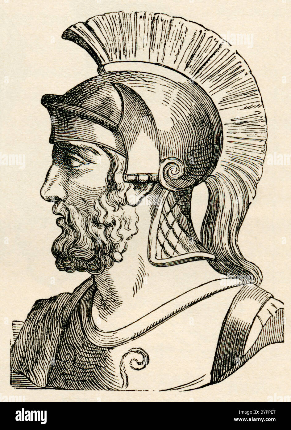 Themistokles, 524-459 v. Chr.. Athener Politiker und General. Von der Weltbevölkerung durch g.t. Bettany 1888 veröffentlicht. Stockfoto