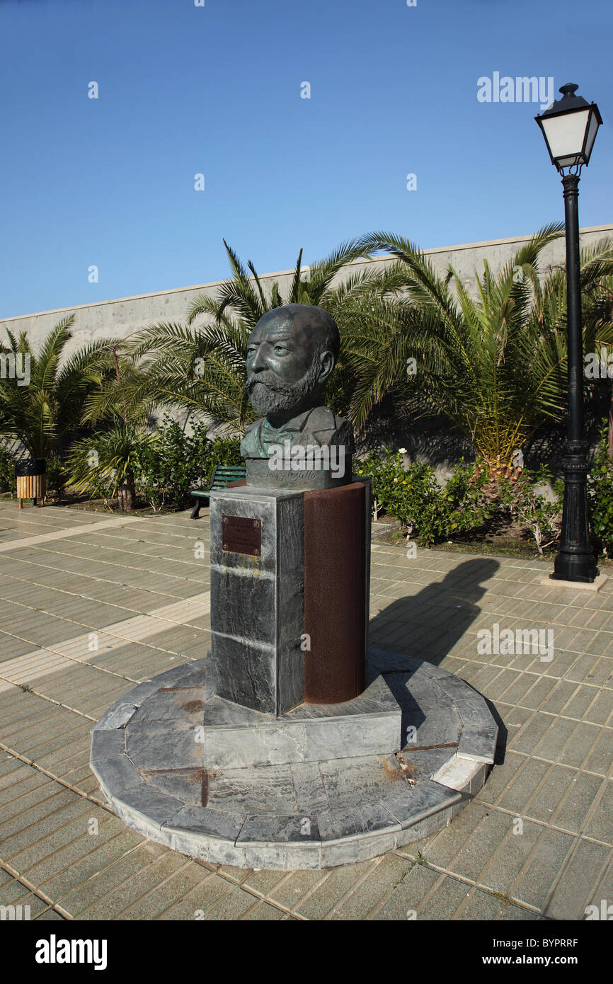 Skulptur in Agaete Park außerhalb Las Palmas, Gran Canaria. Stockfoto